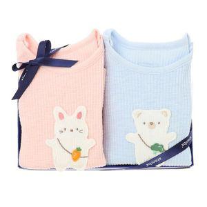 [갤러리아] (압소바쌍둥이출산백일돌조카)폼폼바디슈트두벌세트(A21-10622S)