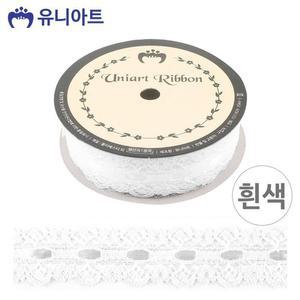 [BZJKFM0P_4B](리본) 공단 레이스 (폭 25mm 길이 (흰색)