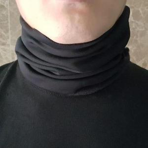 [MEN37653_53DJ]넥워머 스카프 블랙 기모 멀티스카프