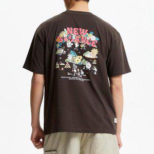 [뉴발란스]NB UNI NB BOY 피크닉 페스티벌 반팔티 (SEMI OVER FIT) NBNEF31613-85