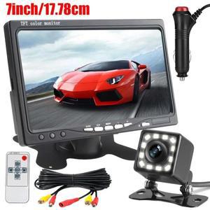 자동차 트럭 RV용 후방 카메라 후방카메라  7인치 모니터  12LED HD 야간 투시경