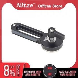 Nitze N49-NR3 NATO 레일-DSLR 카메라 케이지 EVF용 M6 나사 어댑터가 있는 ARRI Rosette