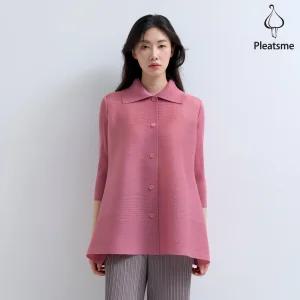 시그니처 플리츠 카라 롱 자켓_PPJKM025021