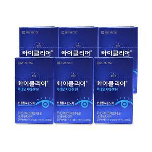 종근당건강 아이클리어 루테인 지아잔틴 500mg x 30캡슐 눈건강 6박스 Ss