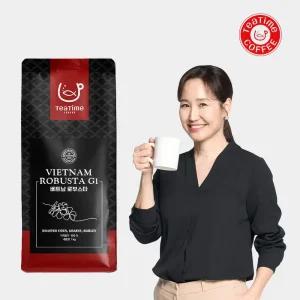원두커피1kg 고소한 맛있는 산미없는 로스팅 커피원두 베트남 로부스타 G1 외 20종 홀빈