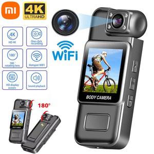 바이크 액션캠 샤오미 울트라 HD 4K WiFi 미니 카메라 휴대용 디지털 비디오 레코더 바디캠 적외선 야간 투시 스포츠 DV 소형 캠코더