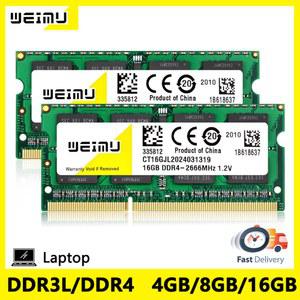 DDR3 DDR3L DDR4 4GB 8GB 16GB 노트북 메모리 Ram 1066 1333 1600Mhz PC3L PC3 8500 10600 12800 PC4 Sodimm 노트북 메모리 Ram
