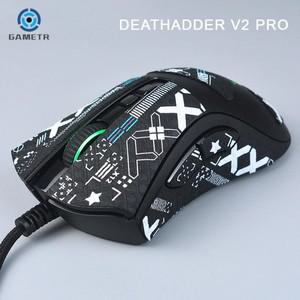 잠자리마우스스티커 DEATHADDER V2 PRO 게이밍 무선 마우스  마우스 그립 테이프 스케이트 수제 스티커 미