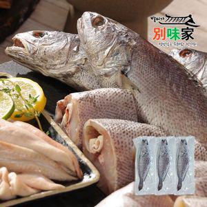 [별미가] 남해별미 담백한 임금님 건강식 국내산 반건조 통민어 400g x 3미