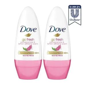 2개 도브 데오드란트 석류버베나 롤온 40ml