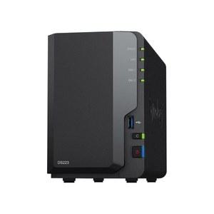 Synology DS223 디스크스테이션 NAS(Realtek RTD1619B 쿼드코어 2GB 램 1xRJ-45 1GbE LAN 포트) 2-Bay 12TB(2X 6TB Seagate IronWolf 포함)