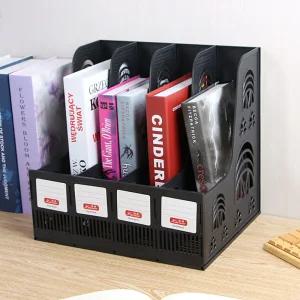 서류꽂이 서류보관함 영오피스 4칸 파일박스(블랙)
