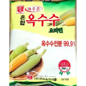 (500g) (맷돌표) 옥수수전분/파우다/곡물가루/제과/전분가루/요리용/수프/가정용/분말가루/식료품/식자재