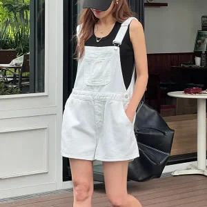 [난닝구] 더렌코 숏멜빵팬츠