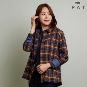 [PAT 여성] 기본핏 체크 셔츠_1I61509