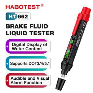 HABOTEST HT662 브레이크 오일 DOT5 분석기 액체 미터 함량 DOT4 감지기 DOT3 테스터 유체