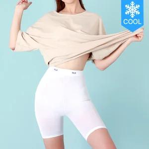 썸머 쿨링 힙업 3부 아쿠아 냉감 빅사이즈 스판 레깅스 이너 속바지