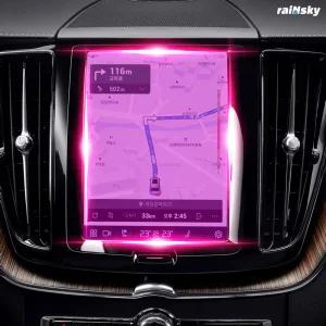 볼보 네비게이션 보호필름 디스플레이 지문방지 풀커버 XC40 XC60 XC90 S60