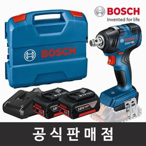 보쉬 정품 GDS 18V-200 5.0Ah 2EA세트 브러쉬리스 충전임팩트렌치 충전렌치 보쉬공구
