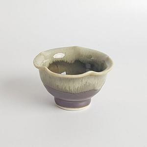 [QN80970Y]천목이중시유 연잎 찻잔 다기잔 80ml