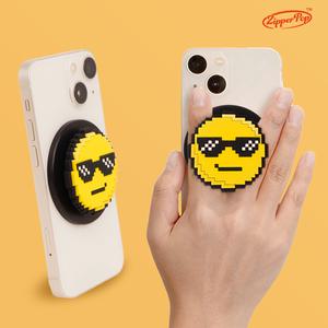 지퍼팝 3D 픽셀 맥세이프 스마트톡 - 힙팝 블랙