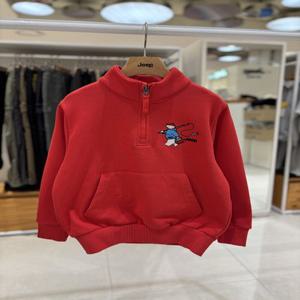 낚시 곰 반넥 아노락 맨투맨 티셔츠 초등고학년옷 KQ1TSU812-RD