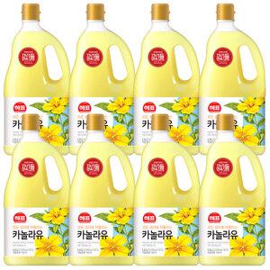 사조 해표 카놀라유 1.5L x 8개 / 식용유 유지류 오일 기름
