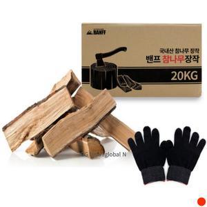 조아캠프 장작 참나무 밴프 20kg 불멍 캠핑 바베큐