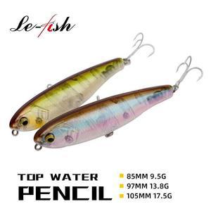 바다낚싯바늘 Fish 표면 워커 낚시 미끼 인공 바닷물 농어 하드 태클 85mm 97mm