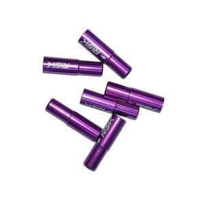 자전거 브레이크 위험 보라색 시프트 케이블 엔드 캡 5mm 로드 바이크용 세트당 6