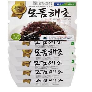 모듬해초 해초7종모듬)-250gx5팩 해조류 바다수산물 수산물 곰피 꼬리래기 다시마채 미역줄기