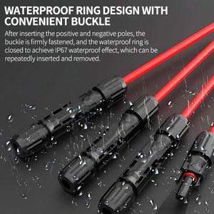 태양광 커넥터, PV 플러그, DC 1000V 30A 커넥터 키트, 광발전 PV/MC 케이블용, 2.5mm, 4mm, 6mm , 600 개, 400 개, 200 개, 100 개, 40 개, 20/10