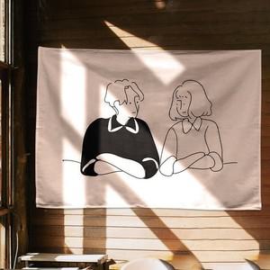 알티피아 대형 패브릭 포스터 바라보기 M 인테리어 소품 벽장식 벽장식 인테리어포스터