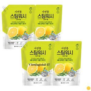 자연퐁 주방세제 레몬향 리필 고농축 세제 1L 4개