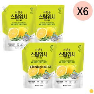 자연퐁 주방세제 레몬 리필 고농축 대용량 세제 24개