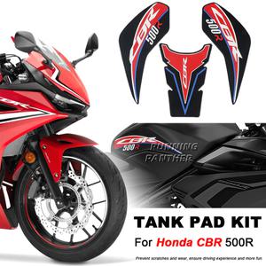 혼다 CBR500R 미끄럼 방지 측면 연료 탱크 패드 보호 스티커 CBR 500 R 500R 오토바이 고무 데칼