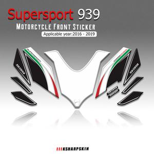 Ducati Supersport 939 2016 - 2019 오토바이 전면 페어링 모터 번호 보드 3D 젤 프로텍터 패드 오토바이