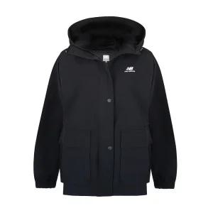 뉴발란스 스트레치 롱 바람막이 자켓 블랙 NBNAC1W302-19