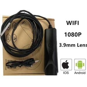 차량용 와이파이 내시경 카메라, 안드로이드 아이폰 iOS 1080P HD IP67 방수 무선 보어스코프, 6 LED, 3.9m