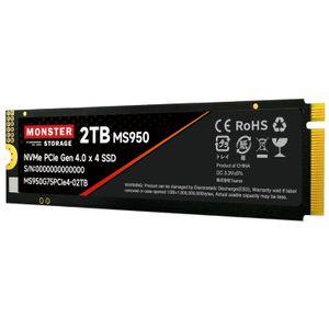 Monster Storage 2TB NVMe SSD PCIe 세대 4 x 4 최대 읽기 7400MB/s 쓰기 6600MBs/ PS5인증 M.2 Type 2280