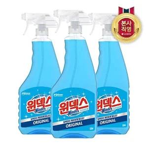 [LG생활건강]윈덱스 스프레이 유리세정제 본품 500ml x 3개