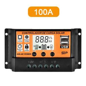 충전 5V가 20A 50A 방전 12V 10A 컨트롤러 LCD 40A 포함된 30A 자동 듀얼 PWM USB 레귤레이터 태양광 24V 60A