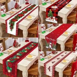 크리스마스 테이블 러너 메리 장식, 가정 파티 2022 Navidad Notal Noel 새해