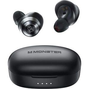 몬스터 무선 이어버드 고속 충전 USB C 케이스 블루투스 5.0 인이어 스테레오 헤드폰