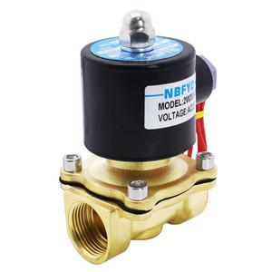 상시 닫힘 2W 솔레노이드 밸브, 3/4 워터 서브 스위치 에어 황동 2W200-20 AC220V/DC24V6
