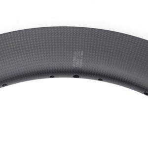 SILVEROCK SR50 카본 카본 림 20 인치 406 451 Minivelo 접이식 자전거 BMX 기댄 50mm 높은 Clincher