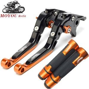 오토바이 브레이크 용품 오토바이 CNC 브레이크 클러치 레버 및 핸들 그립 22mm 핸들 바 DUKE 125 200 390