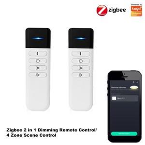 투야 스마트봇2인 1 ZigBee 스마트 장면 스위치 Led 스트립 조광기 컨트롤러 4 갱  Tuya 허브 Alexa Google