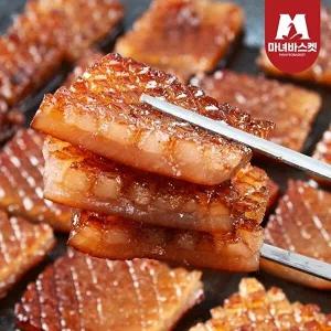 [마녀바스켓]쫀득별미 국내산 벌집 돼지껍데기 500g x 4팩