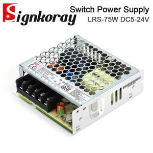 SignkoRay MeanWell 스위치 전원 공급 장치 LRS-75W 5V 12V 24V 14A 6A 3.2A CNC 라우터 조각 및 절단기 용